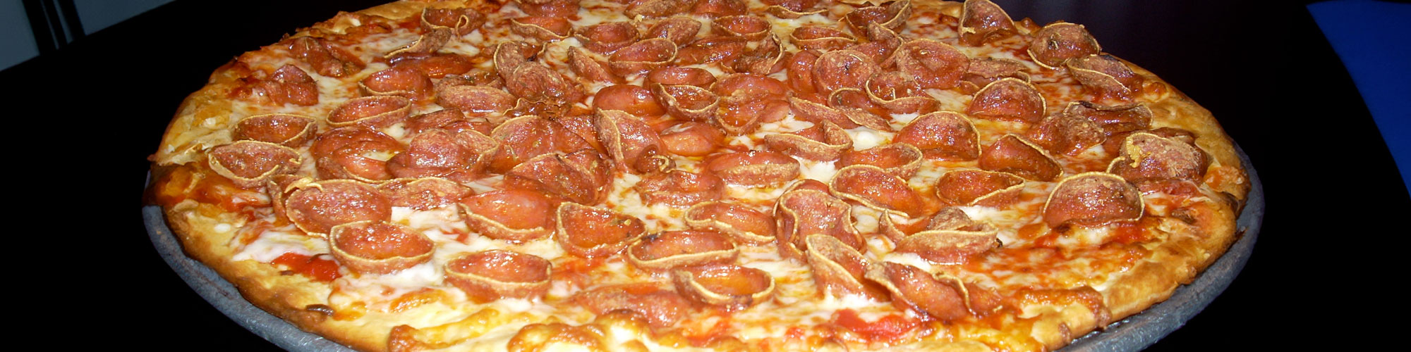 pepperoni pizza on tray